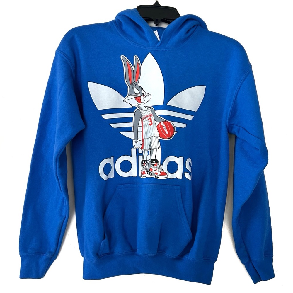 Adidas Bugs Bunny Basketball Royal Blue Hoodie Sweater Sweatshirt Warner Bros